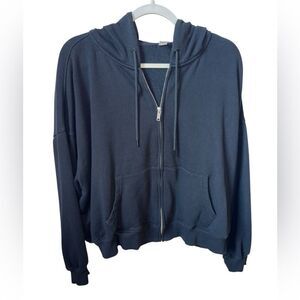 Old Navy Black Zip Up Jacket with Hood Size 2X Womens